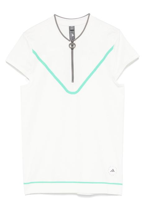 White short-zip golf top Adidas by stella mc  cartney - women